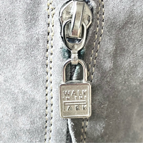 ⭐️Walk in The Park⭐️The Netherlands Tall Grey Suede Boots Women's 7 Leather Boot - Picture 9 of 11